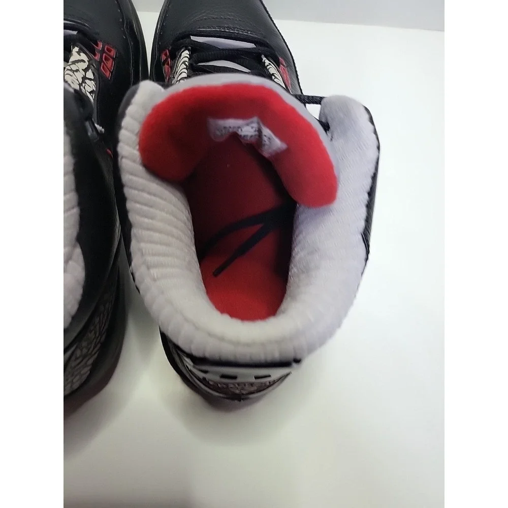 Jordan 2.5 Team Blk/Red-Cement Gry-Wht Men Size 12 US‎ 331987-061